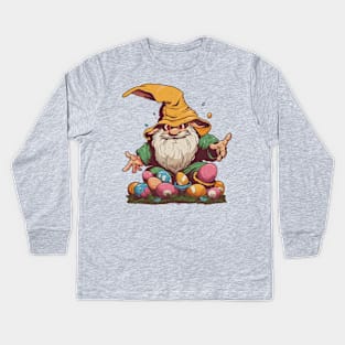 Weird Easter Gnome guy Kids Long Sleeve T-Shirt